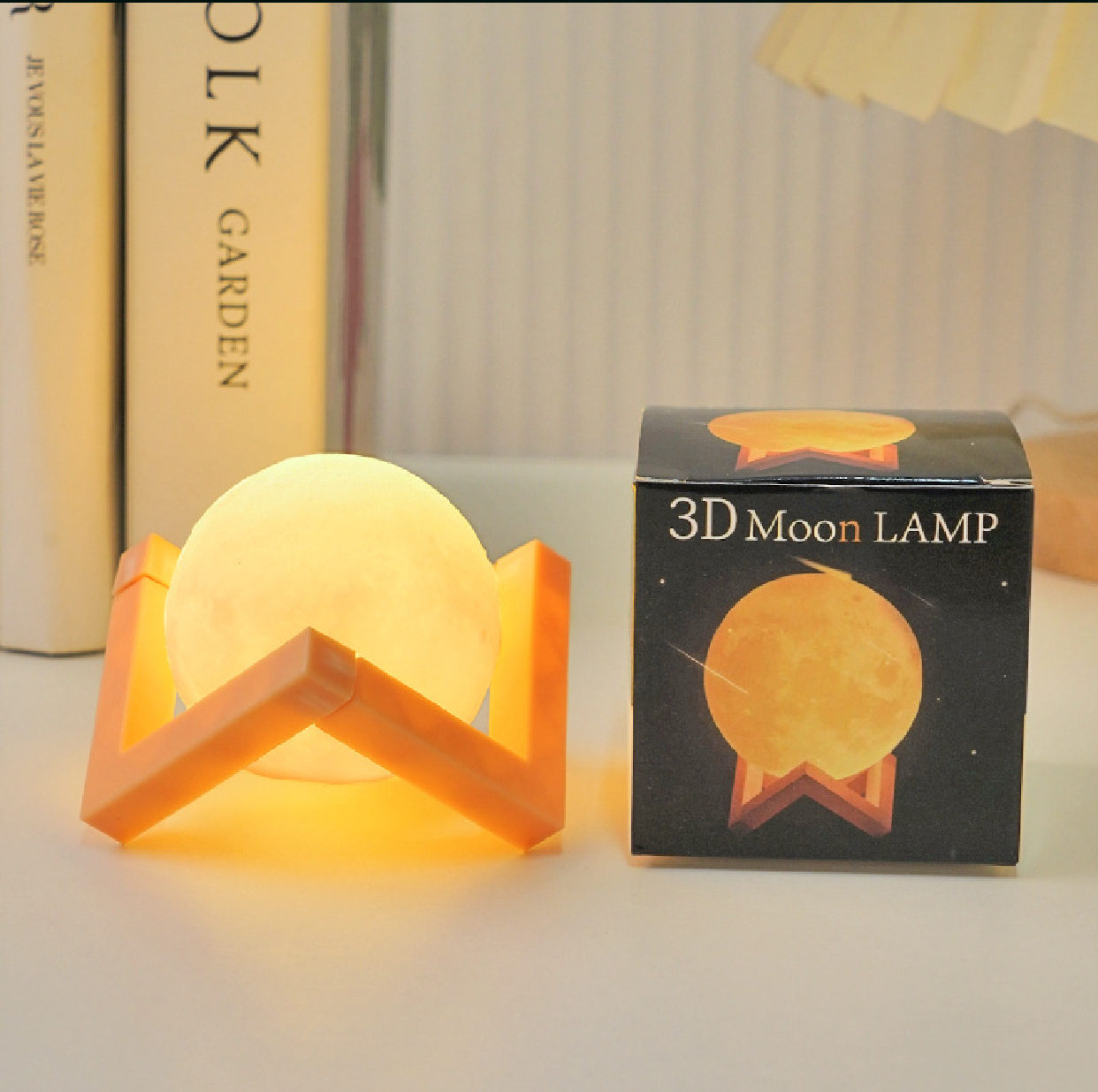 Moon Light Study Creative DIY Moon Light Led Bed Desk Lamp Gift