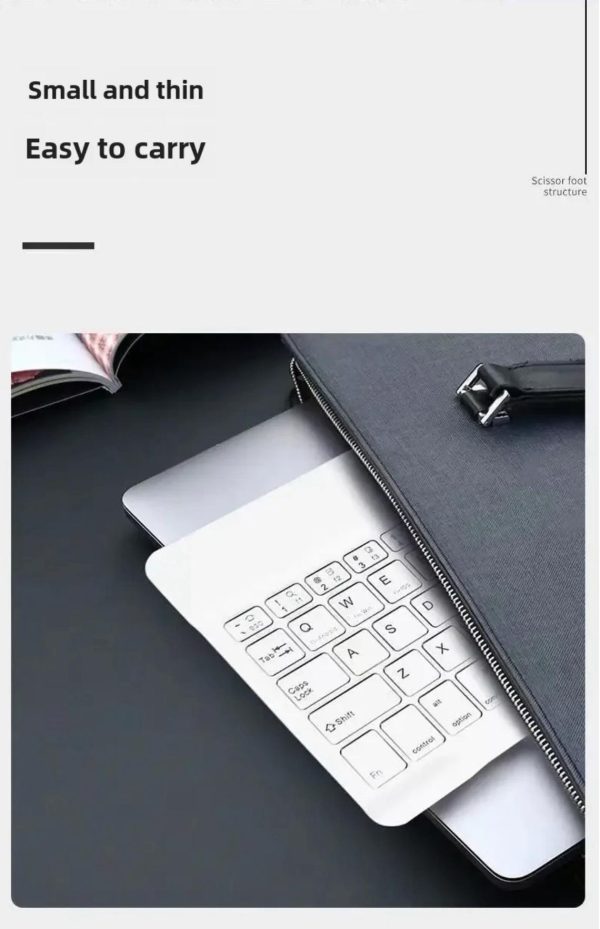 10 inch white Bluetooth Wireless Keyboard  , Customization in Languages of English and Chinese - Image 4