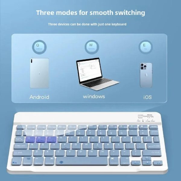 10 inch yellow Bluetooth Wireless Keyboard , Languages of English and Chinese - Image 2