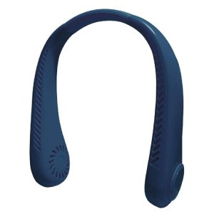 Outdoor blue Color cooling usb charging small fan silent lazy portable mini turbo bladeless neck fan