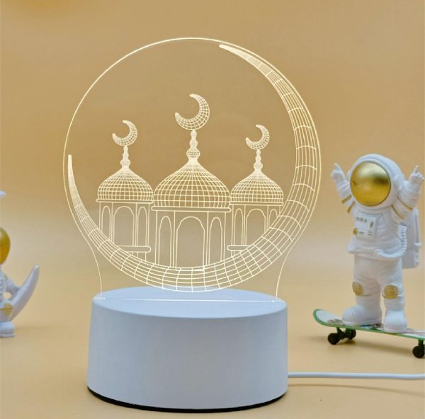 Creative 3d Castle night light activity gift atmosphere bedroom table lamp
